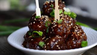 Easy Teriyaki Meatballs [upl. by Aritak614]