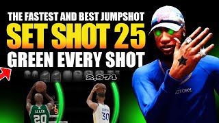 SET SHOT 25 NBA 2K22  THE BEST JUMPSHOT 2K22 [upl. by Naesyar]