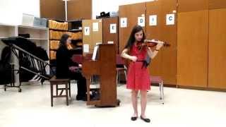 Violin Solo Dvořák quotHumoresquequot  01312015 [upl. by Hyo]