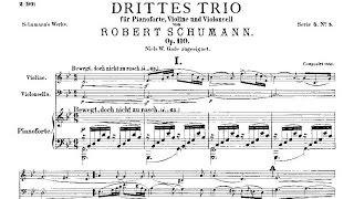 Robert Schumann Trio nº 3 Op 110 1851 [upl. by Golightly]