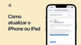 Como atualizar o iPhone ou iPad  Suporte da Apple [upl. by Yim526]