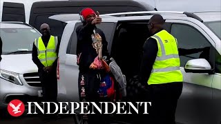 Snoop Dogg welcomed to Scotland with bagpipes rendition of Still DRE [upl. by Wilder865]