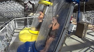 Sky Screamer Extreme Water Slide at World Waterpark [upl. by Nowad]