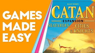 Combining Catan Seafarers and Cities amp Knights Expansions How to Play and Tips [upl. by Yeclehc637]