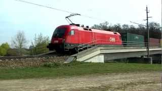 Zugverkehr an der Tullnerfelder Bahn bei Traismauer HD [upl. by Alleirbag]