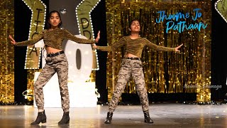 Jhoome Jo Pathaan  Live dance  Nainika amp Thanaya [upl. by Gillan]