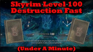 Skyrim  Level 100 Destruction Fast [upl. by Eob]