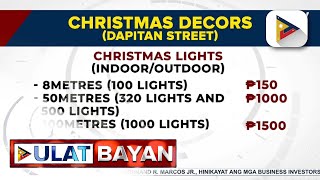 Mga namimili ng Christmas decors dagsa sa Dapitan Arcade [upl. by Odlanier]