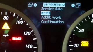 mercedes benz SLK 171 service reset  for more info wwweuroautohousecom [upl. by Yablon]