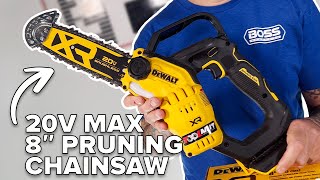 DeWalt 20V MAX XR 8inch Pruning Chainsaw  Lightweight and Compact [upl. by Ardnnek]