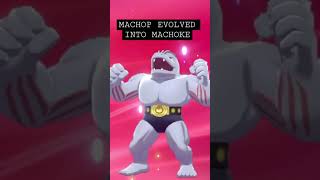 MACHOP EVOLVED INTO MACHOKE POKEMON SHIELD [upl. by Cirad]