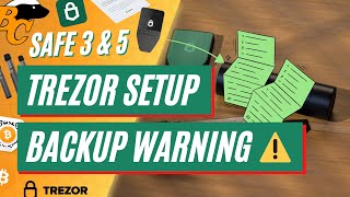 Trezor Shamir Backup Setup Warning  20 word recovery seed precautions [upl. by Thurlough]