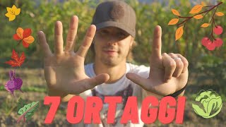 7 ortaggi FACILI da coltivare IN AUTUNNO [upl. by Hills]