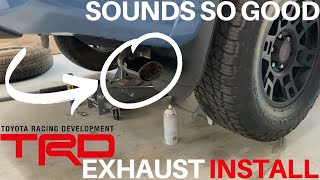 4Runner TRD Exhaust INSTALL How To [upl. by Gean]