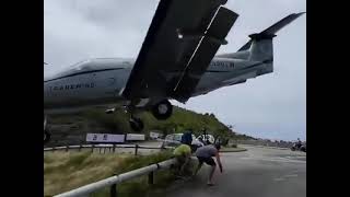 Plane landing at St Barts Airport [upl. by Thierry210]