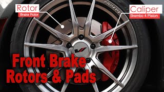 Front Brembo Brake Rotors and Pads  Cadillac CTS CT6 ATS Camaro [upl. by Enaud846]