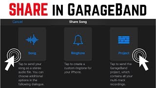 How to shareexport GarageBand iOS projects iPhoneiPad [upl. by Gonzalo]