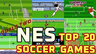 TOP 20 NES Football Games Retro Soccer Games [upl. by Essenaj]