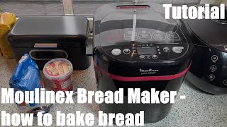 How to bake bread using a bread maker instructions Moulinex  Tefal Bread Maker pain plaisir DIY [upl. by Grenier]