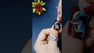 💅 Easy Nail Art at home using safety pin nailart nailpolish nails nailartdesigns mehndi makeup [upl. by Leyla]