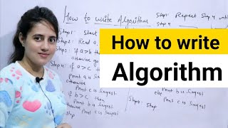 Lec 5 How to write an Algorithm  DAA [upl. by Revell]