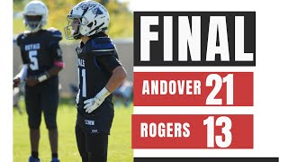 Andover 81 vs Rogers 83 Youth Football Game Highlights Sept 2024 [upl. by Garald]