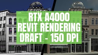 Demo Render Revit Exterior 01 Draft 150 DPI RTX A4000 [upl. by Trask]