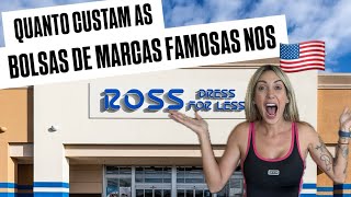 MUITO BARATO BOLSAS DE MARCAS FAMOSAS NA ROSS DE ORLANDO 🇺🇸 [upl. by Anavlis]