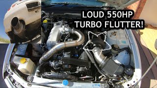 HOW TO GET LOUD TURBO FLUTTER WITH SCREAMER PIPE COMPILATION BUILT RB25DET [upl. by Eslud]