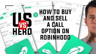 How To Buy And Sell A Call Option On Robinhood App Options Trading [upl. by Onitnerolf]