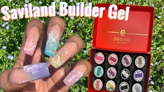 Saviland 12 Color Bulder Gel Kit  Ombre Nails [upl. by Diarmit]