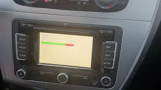 RNS310 on Seat Leon 2009 firmware update from 212 to 351 [upl. by Coats]