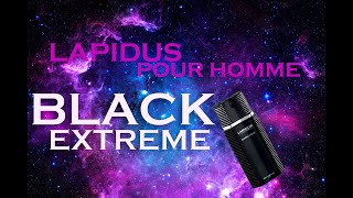 Lapidus pour homme BLACK EXTREME Reseña en español [upl. by Allertse]