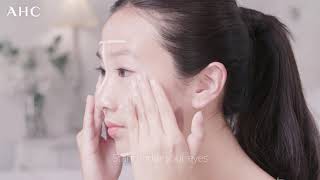 AHC  Beauty Ritual – How to apply Essential Real Eye Cream for Face with Ann ✨ [upl. by Ralat136]