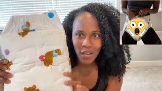 Bulky Adult Diaper BAMBINO TEDDY V2 Review and Try On [upl. by Telocin]