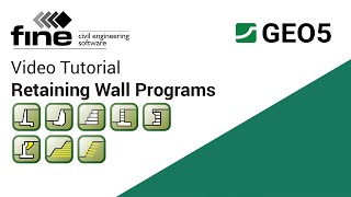 GEO5 Tutorials Introduction to Retaining Wall Design Programs [upl. by Nivi]