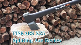 FISKARS X25 Splitting Axe Review （フィスカースX25 レビユー） [upl. by Anala]