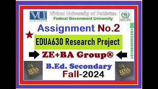 EDUA630 Assignment 2 Solution Fall 2024 By ZEBA Group  EDUA630 Assignment 2 Fall 2024 [upl. by Ahsienar119]