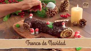 Tronco de Navidad  Recetas Nestlé Postres [upl. by Atekihs]