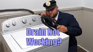 Whirlpool Washer Wont Drain  How to Drain the Washer Diagnose and Fix [upl. by Irtak]