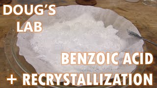 Benzoic Acid Recrystallization and Solubility vs pH [upl. by Imotas380]