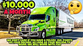 Our Top Company Drivers Make 10000 A Month amp Our Top Owner Operators Make 40000 A Month [upl. by Ferguson]