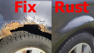 How to Repair Rust Holes on Your Car Without Welding [upl. by Adnilre558]