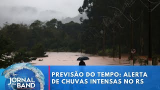 Previsão do tempo alerta de chuvas intensas no Rio Grande do Sul  Jornal da Band [upl. by Gamali]