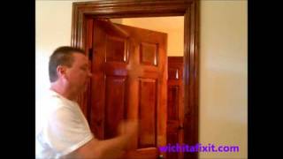 How to Adjust a Door Door Adjustment with Hinges [upl. by Atnauqal]