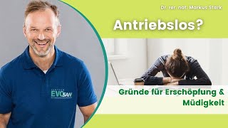 ANTRIEBSLOS 🥱 Warum bin ich so erschöpft   Dr rer nat Markus Stark [upl. by Huldah592]