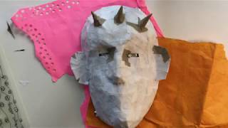 How to make a paper mache cat simple and quick to do [upl. by Basham]