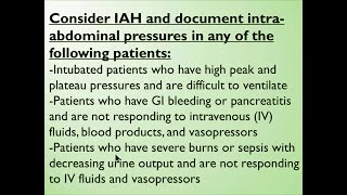 Intraabdominal Hypertension IAH amp Abdominal Compartment Syndrome ACS [upl. by Tuhn]