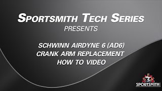 How to Replace Schwinn Airdyne AD6 Crank Arms  Schwinn Airdyne AD6 Crank Arm replacement tutorial [upl. by Gale315]