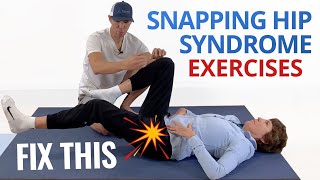 4 Exercises to Fix Internal Snapping Hip Syndrome Psoas Strengthening [upl. by Danete]